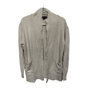 Rachel Zoe Beige Plush Long Sleeve Open Cardigan Size Medium Women's Autumn